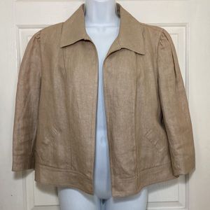 Classiques Entier Linen Blazer Jacket Fully-lined XL